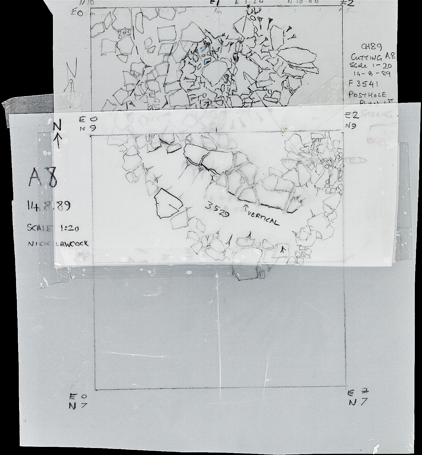 9. F03541 posthole pre-excavation