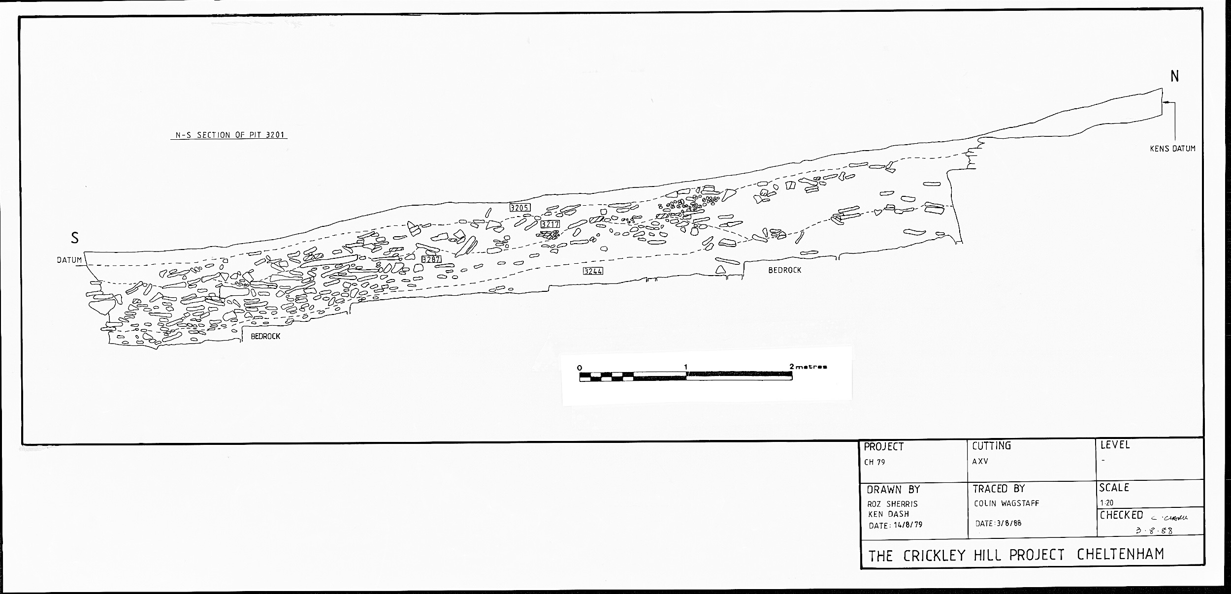 13. Section of pit F03201