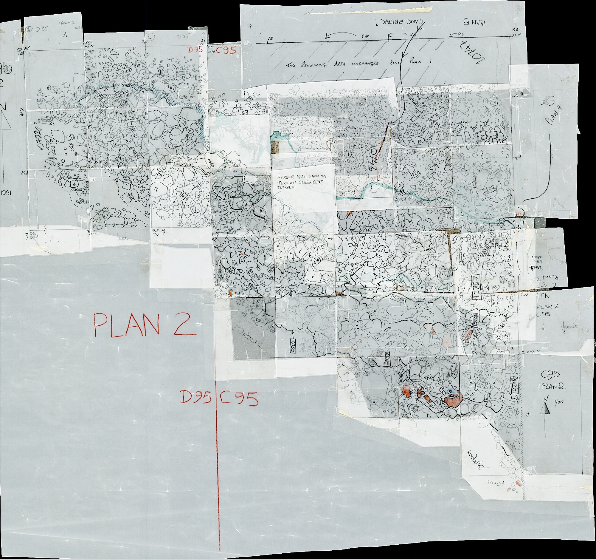 4. Plan 2 North of square with C95 (hand)
