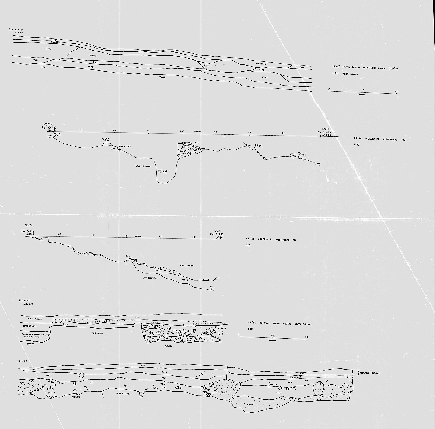 20. Several long sections