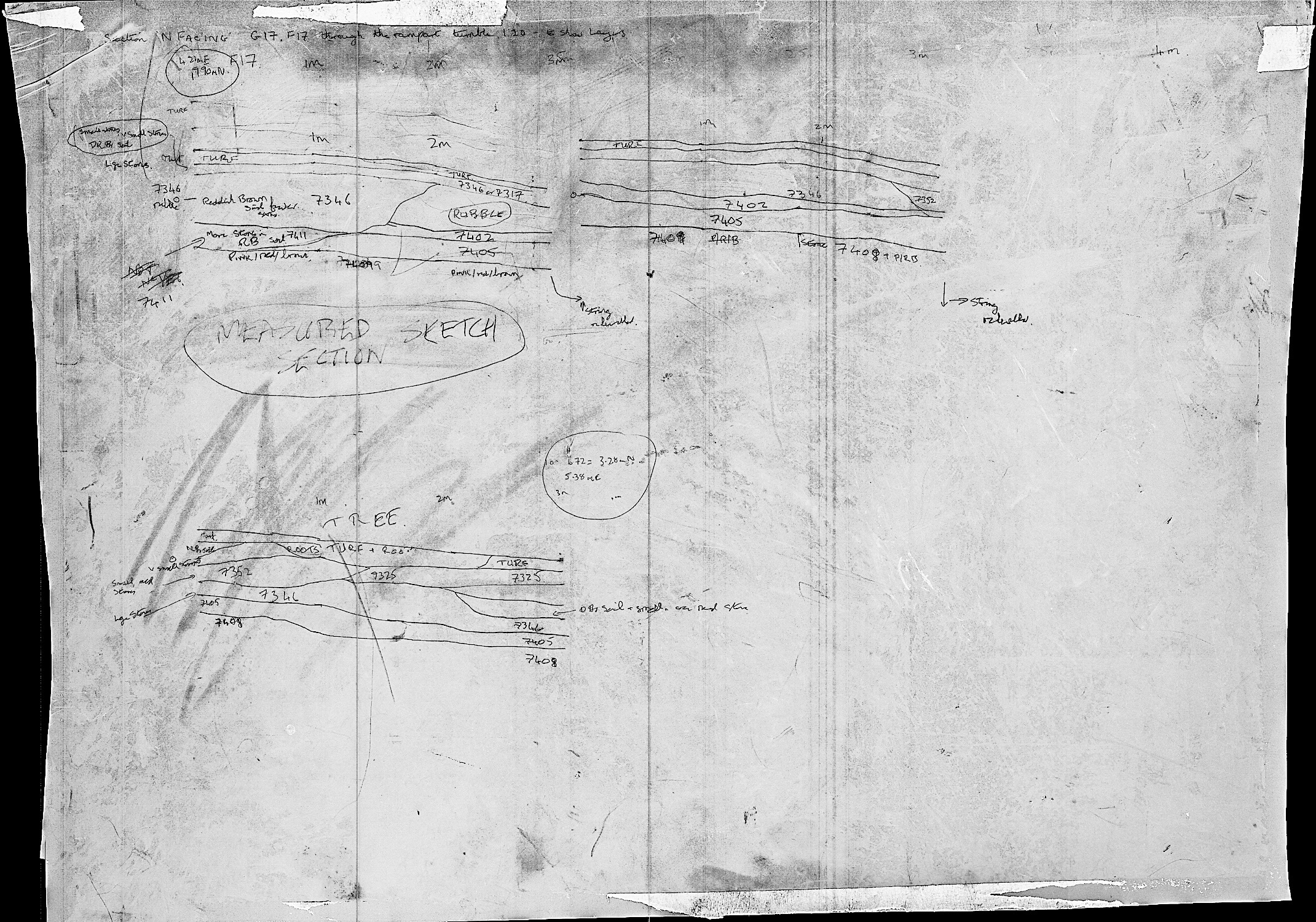 8. Section through rampart tumble