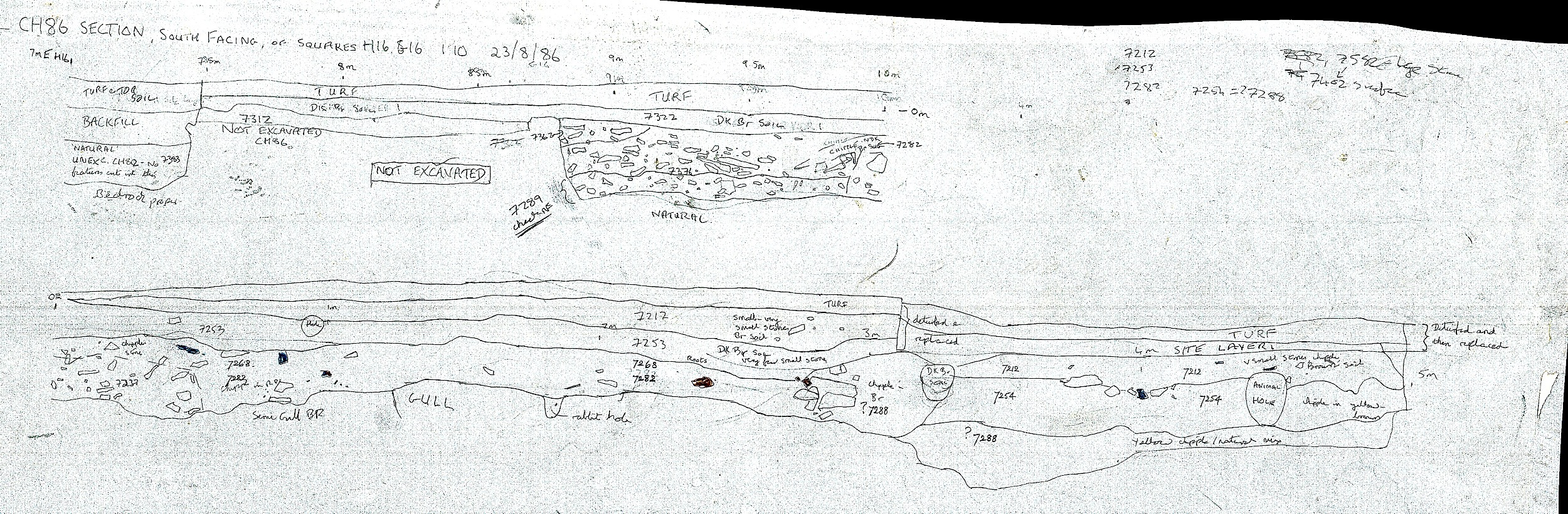 16. G16 long section (hand)