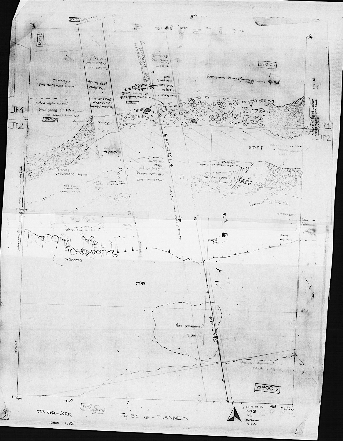 13. Sketch plan of cutting