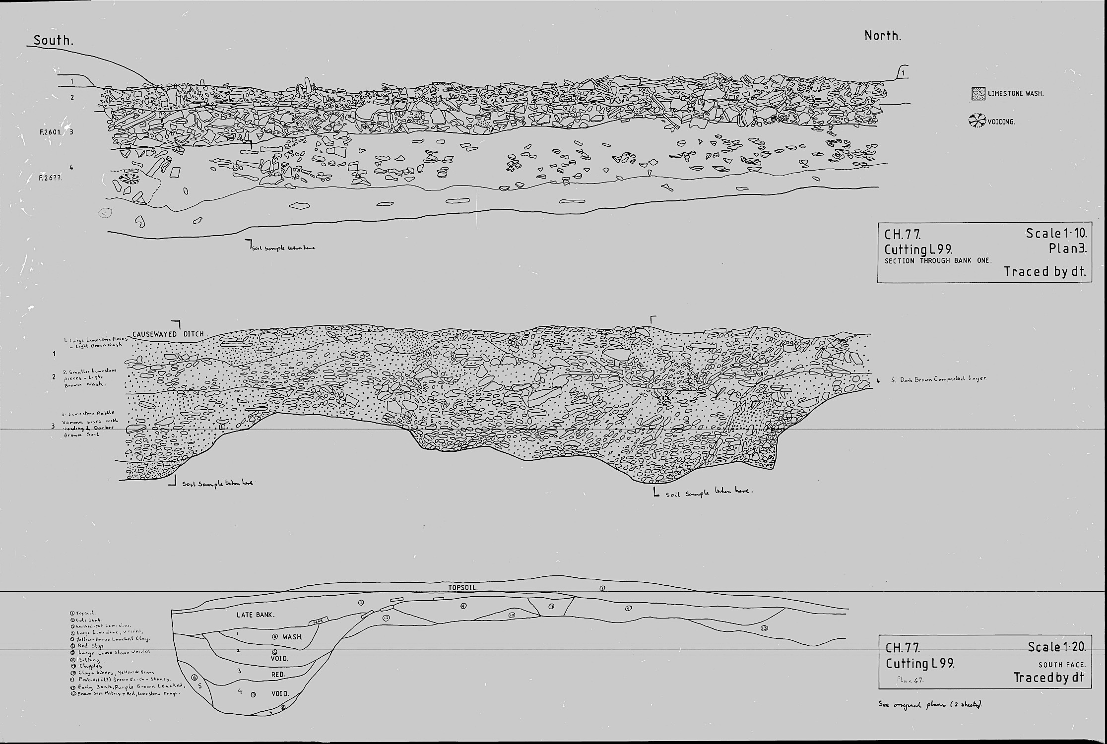 7. Section through bank