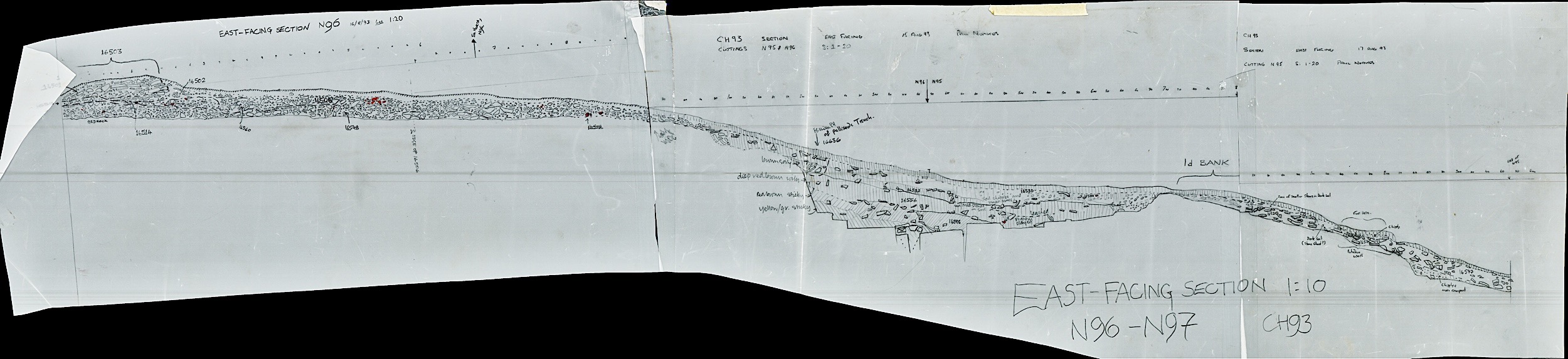 18. Section across bank and ditch