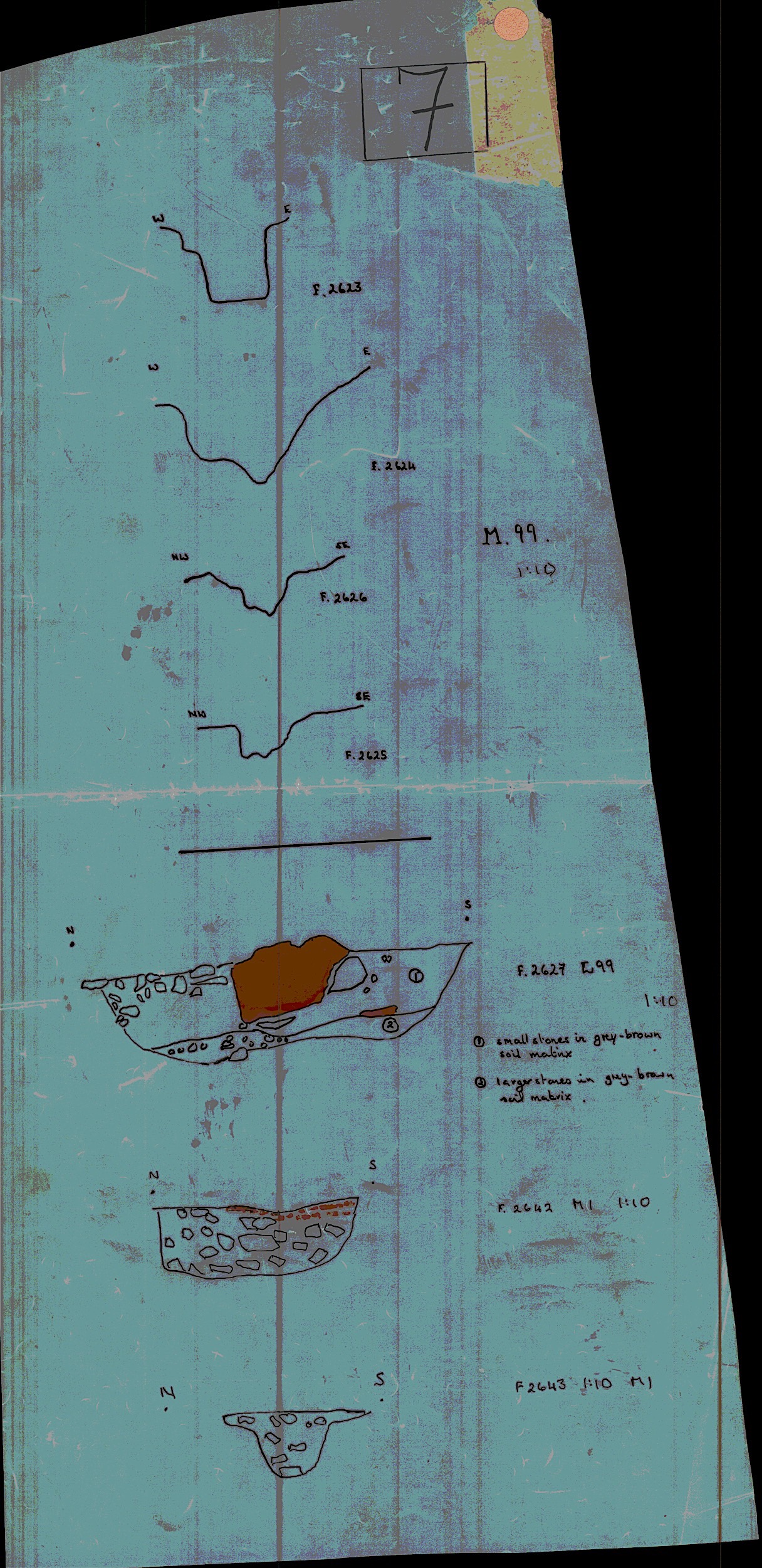 6. Plans and sections of small features No 7