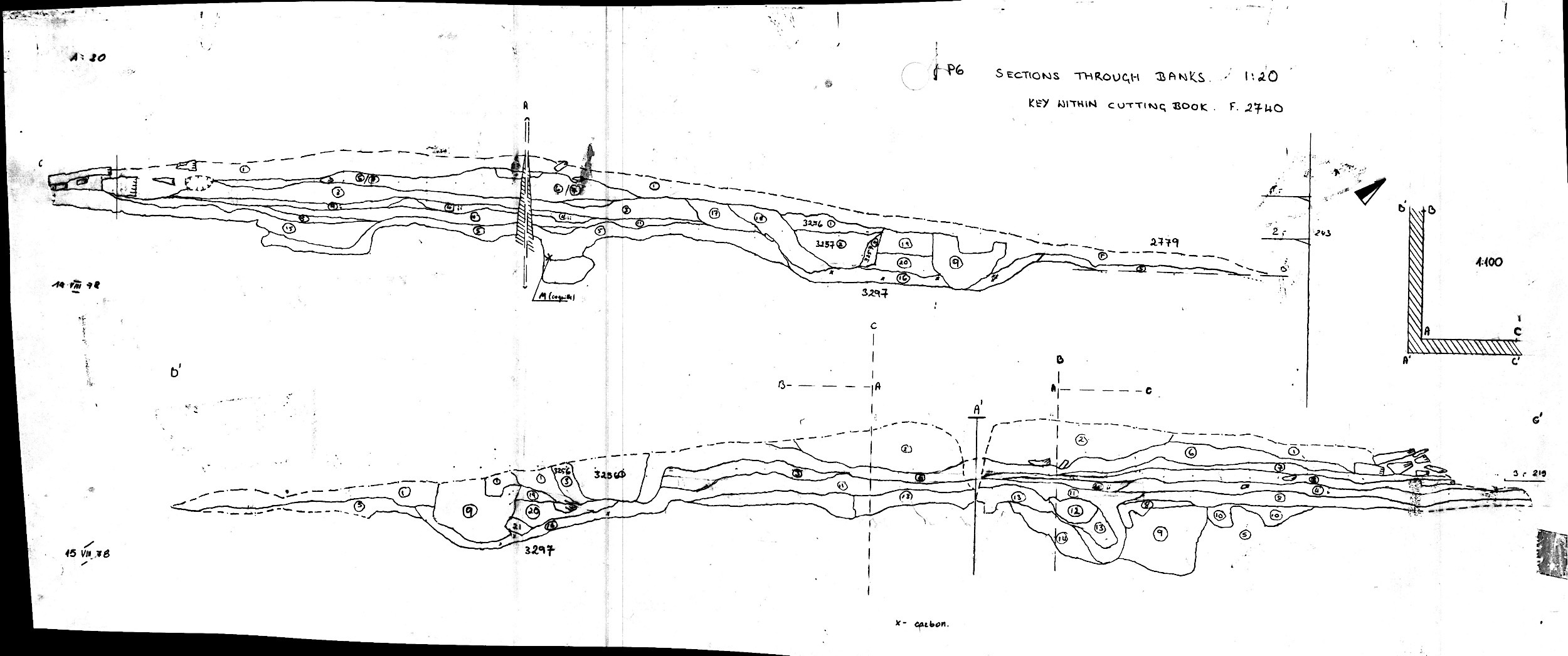 25. Section through banks F02740