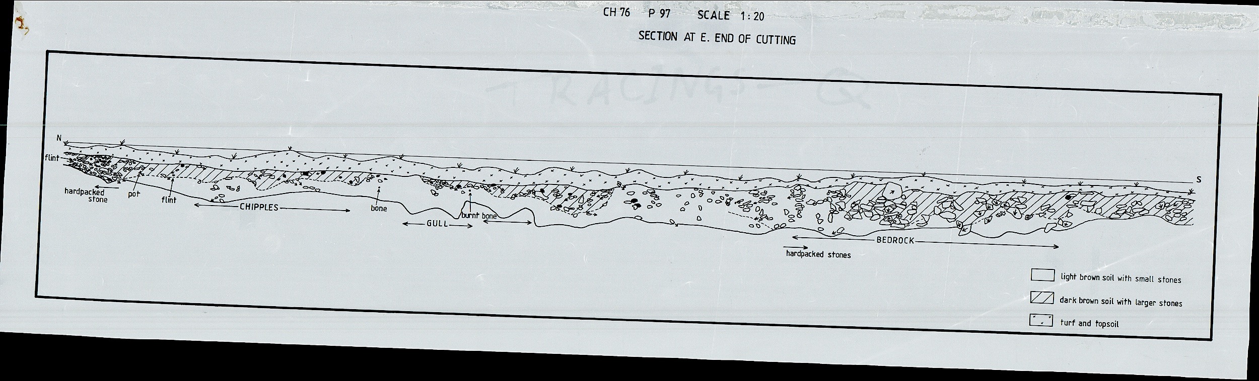 5. Section at E end of cutting