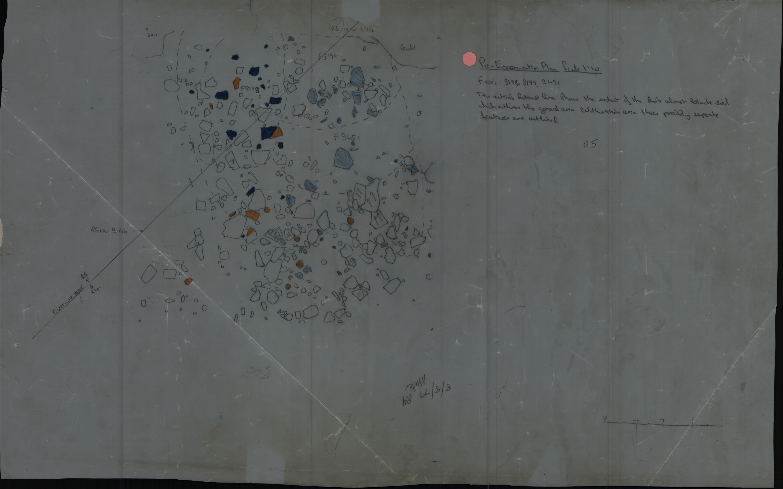 24. Pre-excavation plan (hand)
