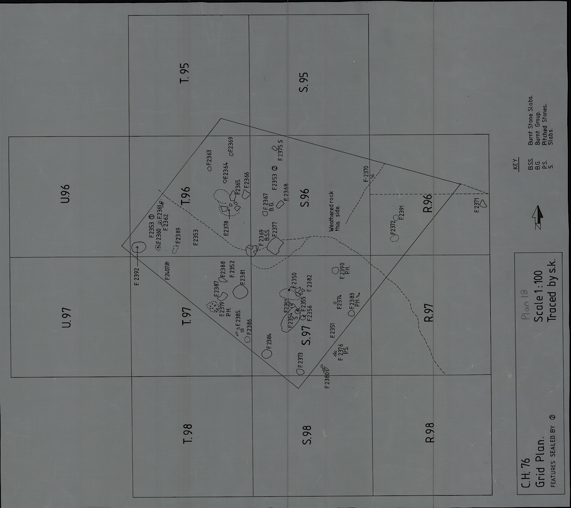 3. Feature sketch including surrounding cuttings