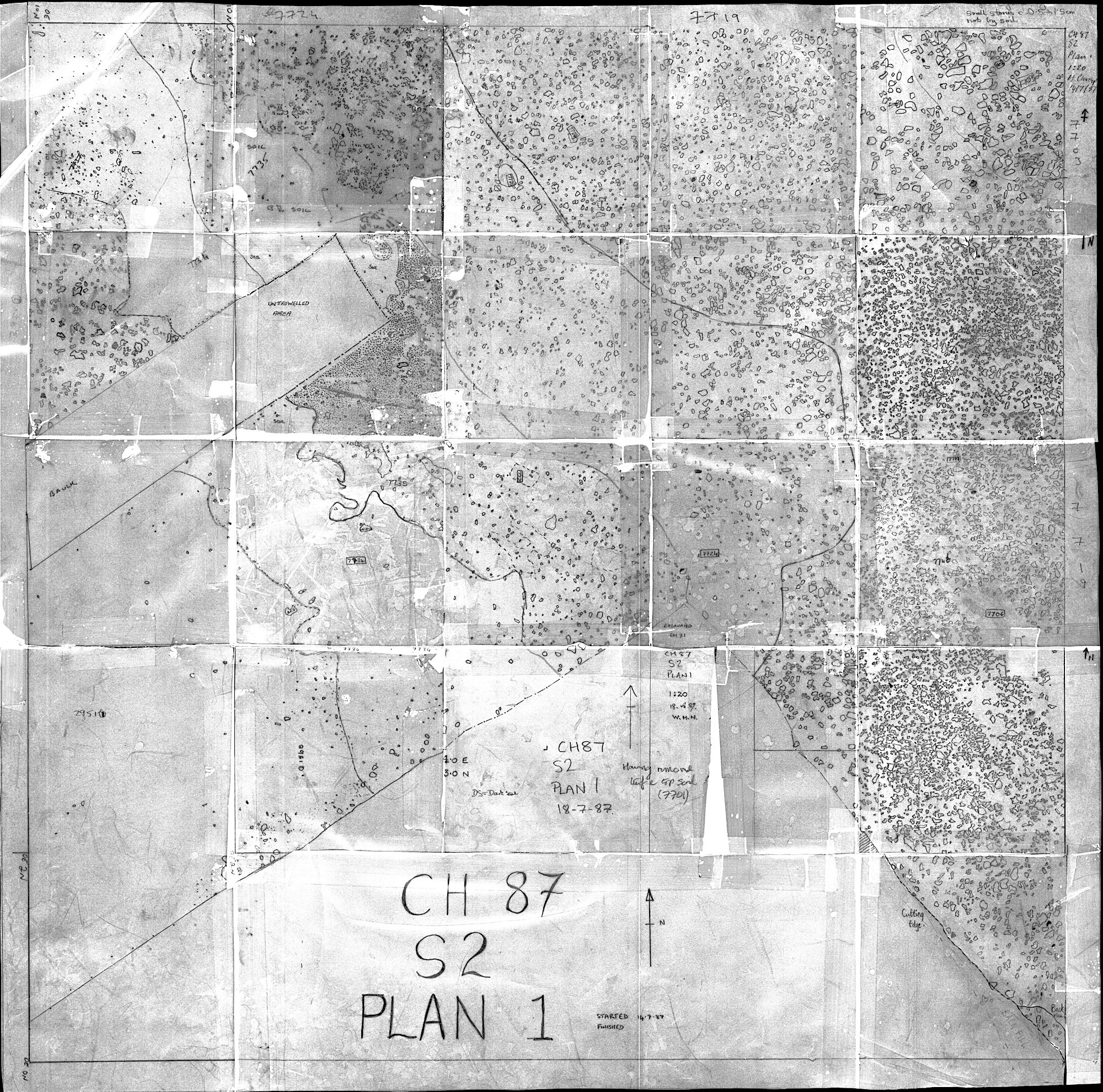 2. Plan 1 North (hand)