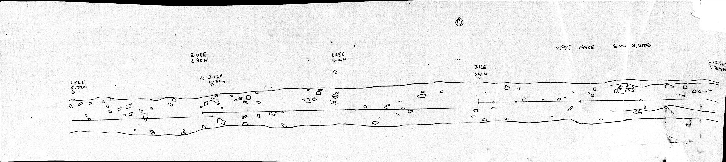 32. West face of SW quadrant