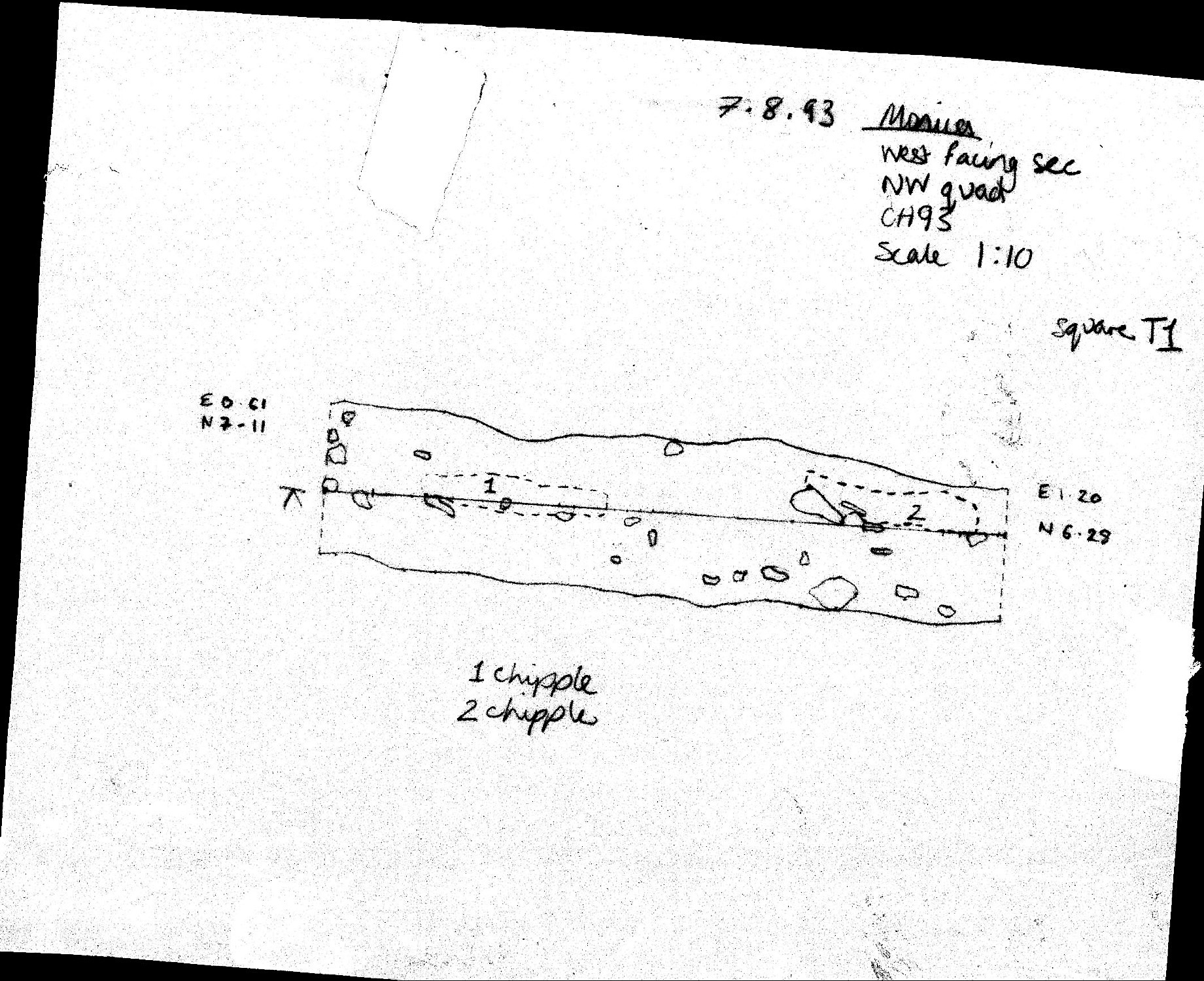 35. West facing section of NW quadrant