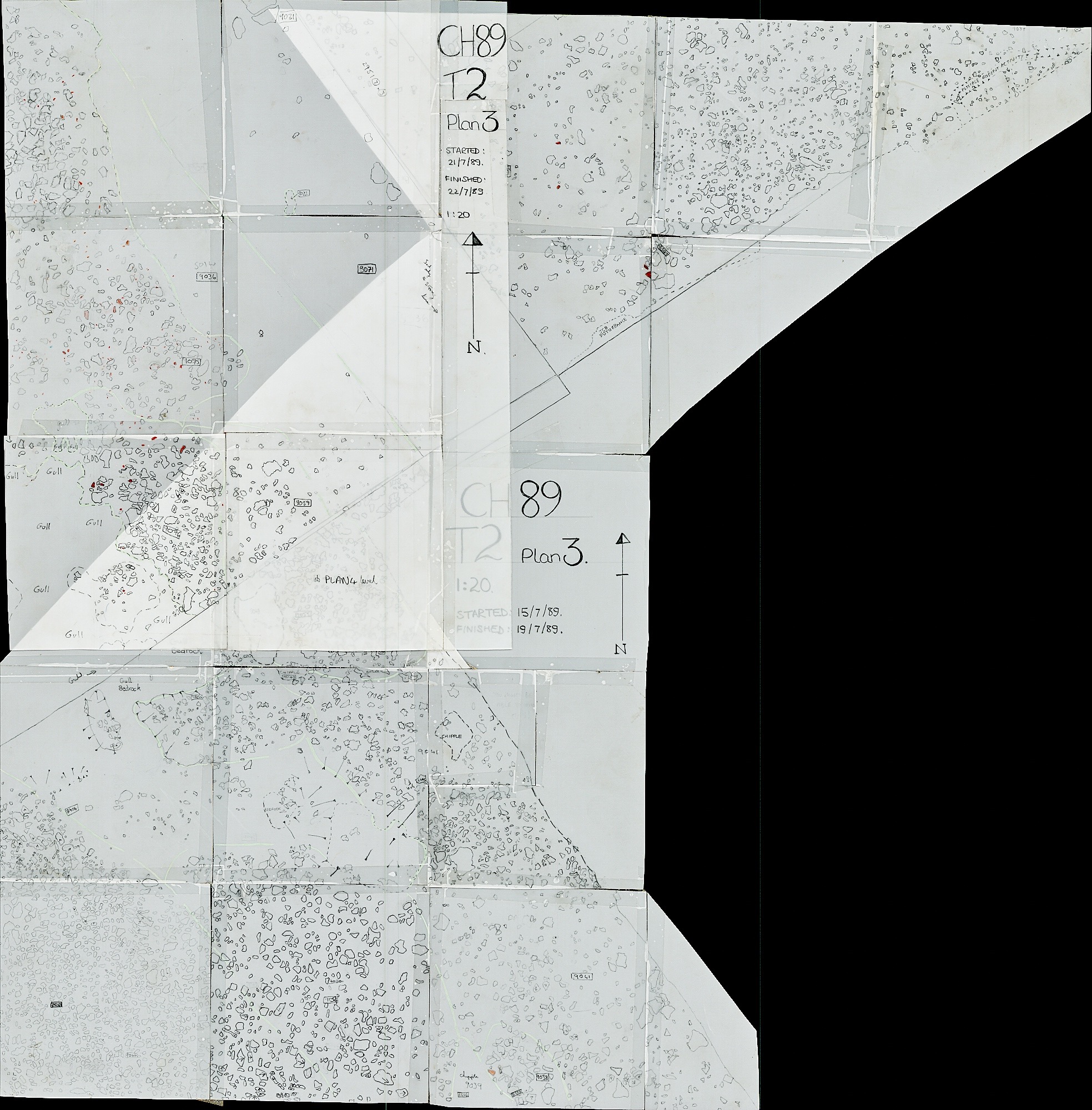 19. Plan 3 West (hand)