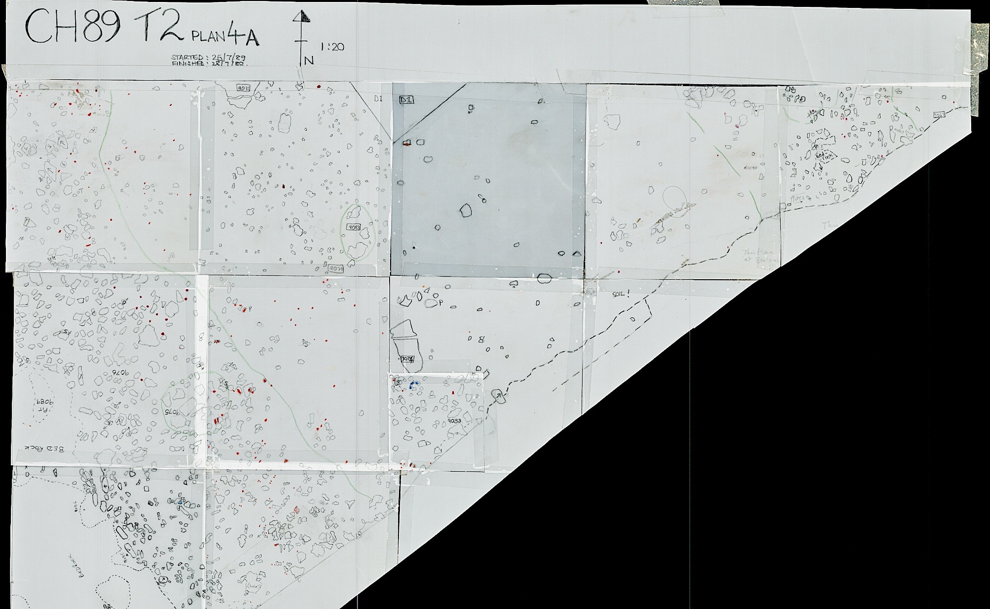 23. Plan 4a West (hand)