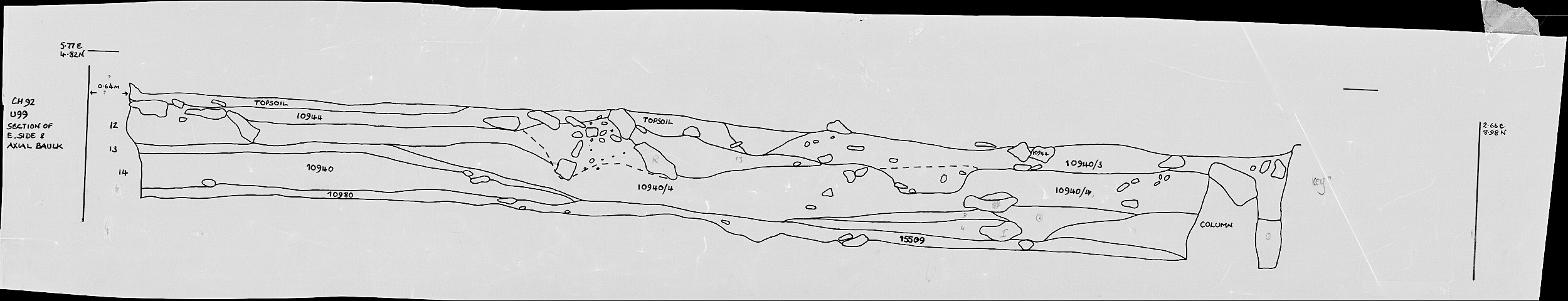 13. Section of E of axial baulk