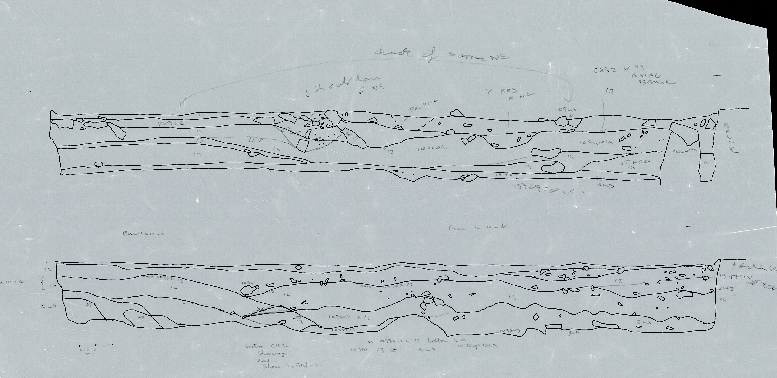 17. Annotated baulk sections