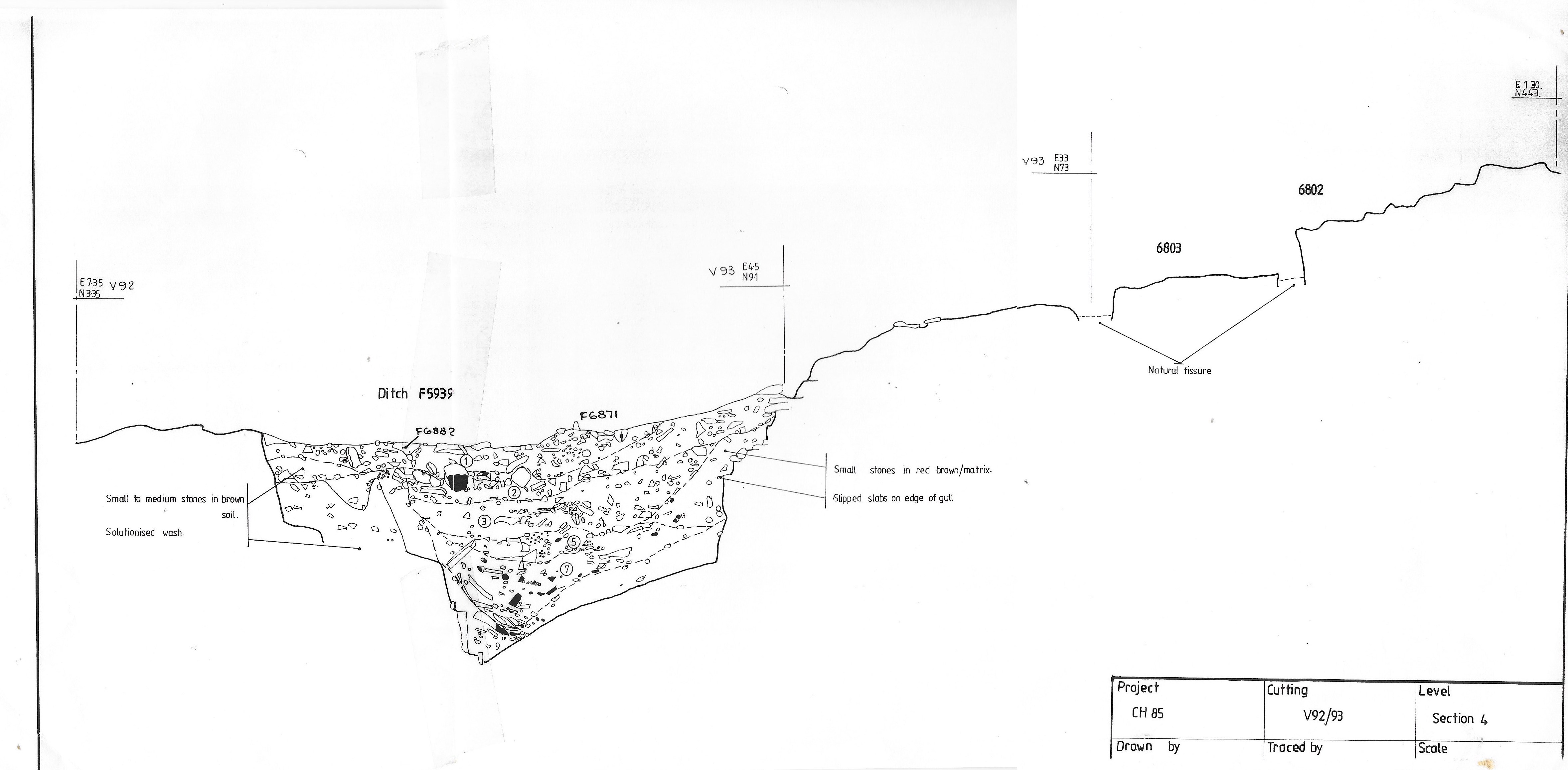 10. Section 4 across ditch