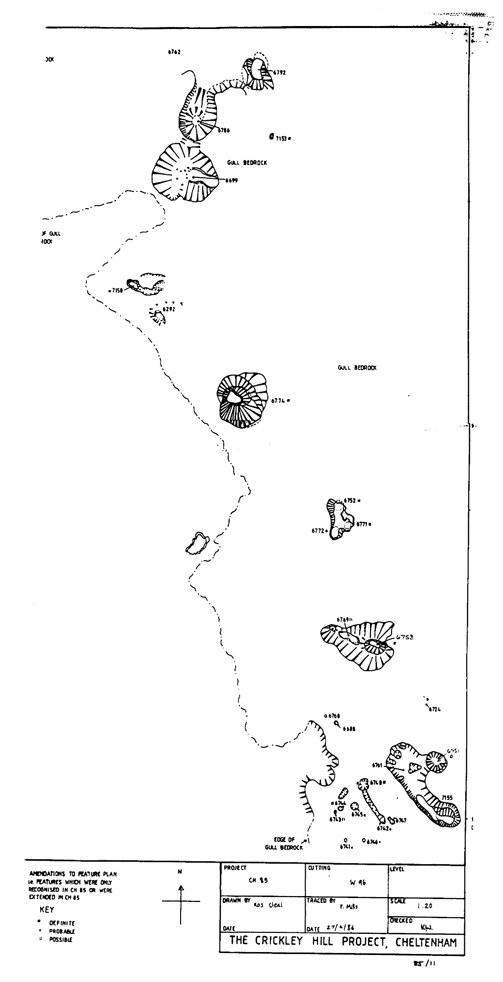 16. Feature plan West (partial)