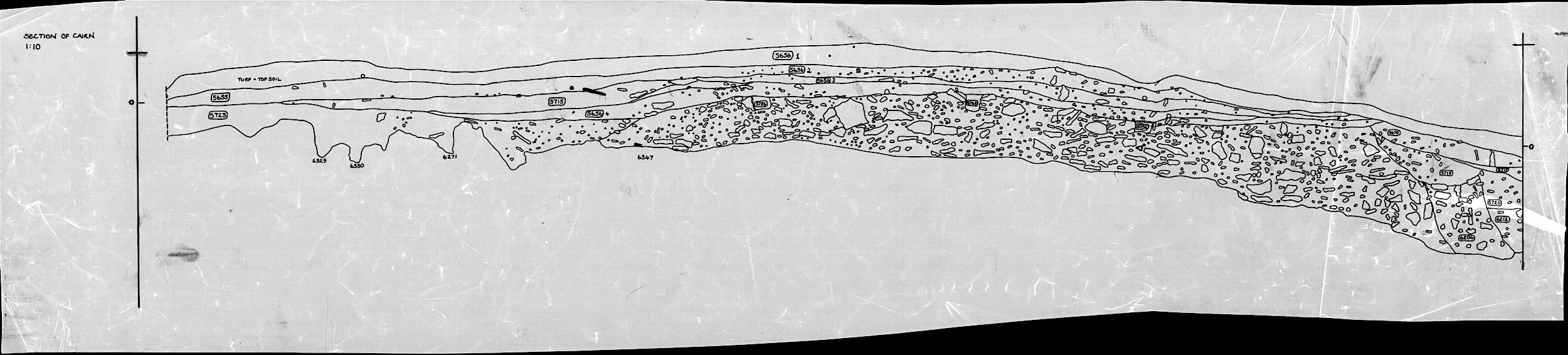 45. Section of cairn