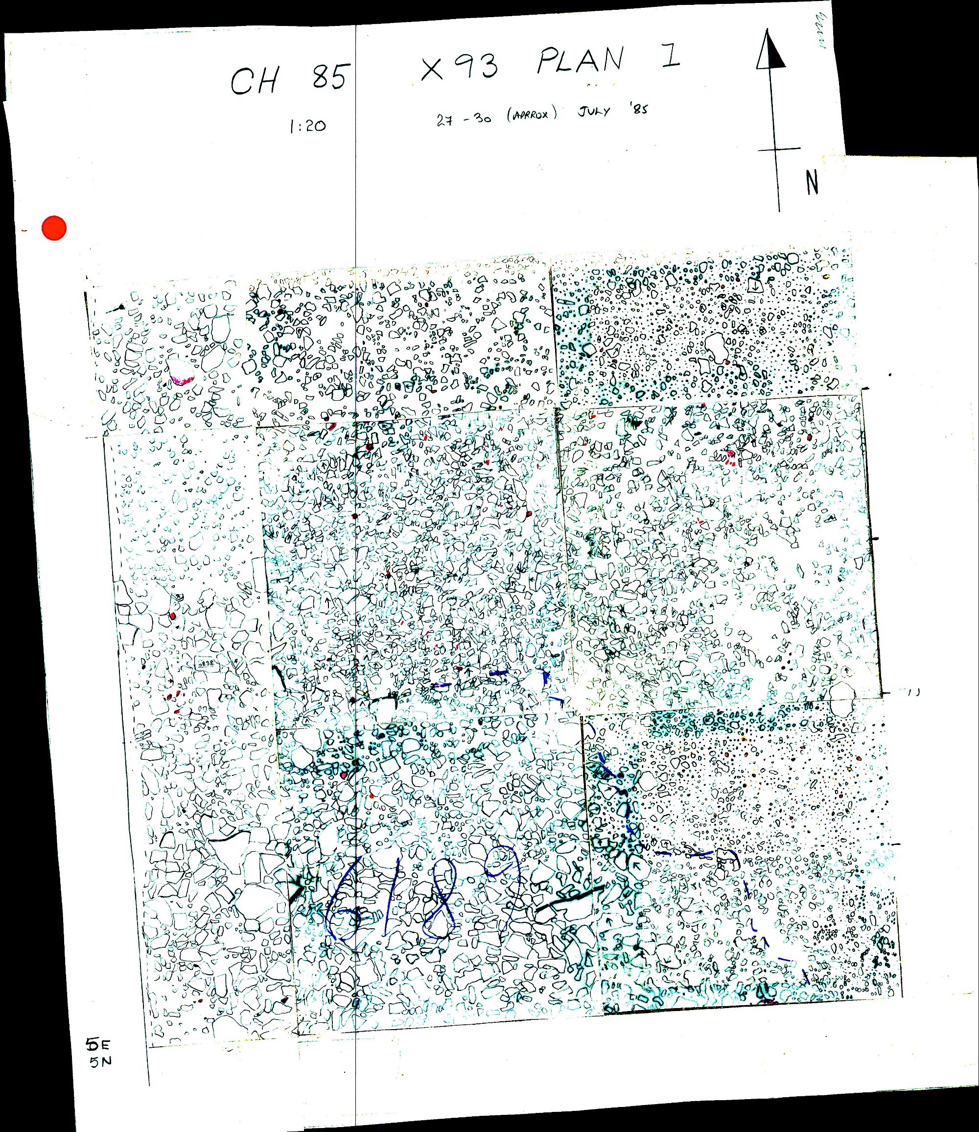 2. Plan 1 East (hand)