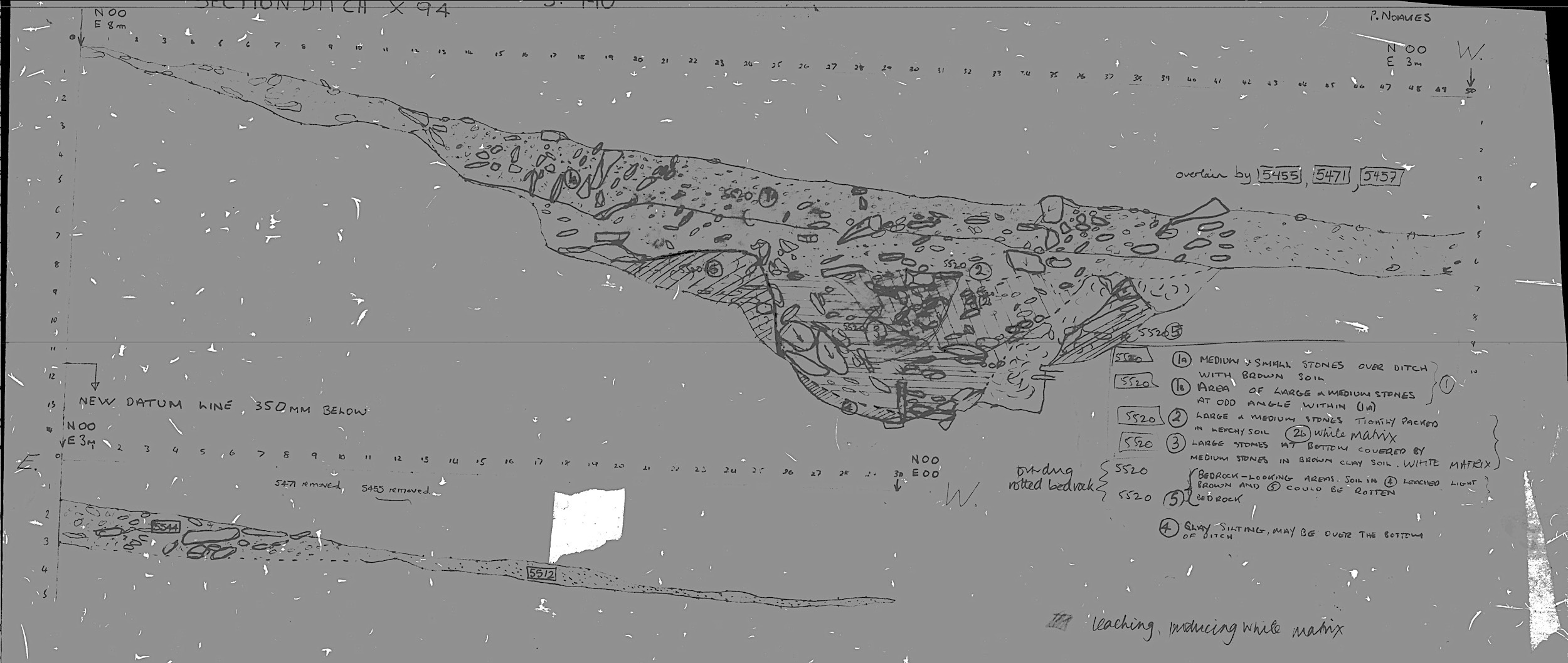 30. Section of ditch F05520 (hand)