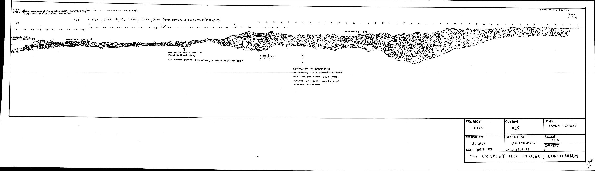 15. Long south facing section